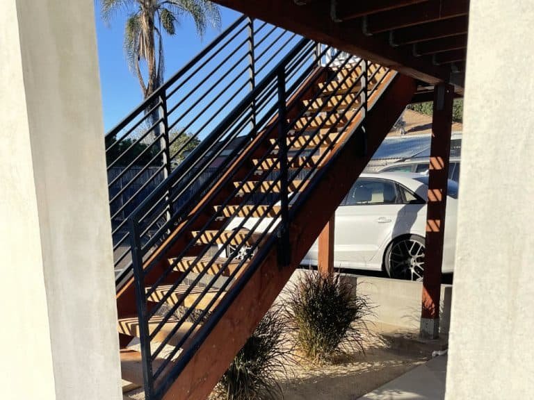 Duplex upstairs unit stairs